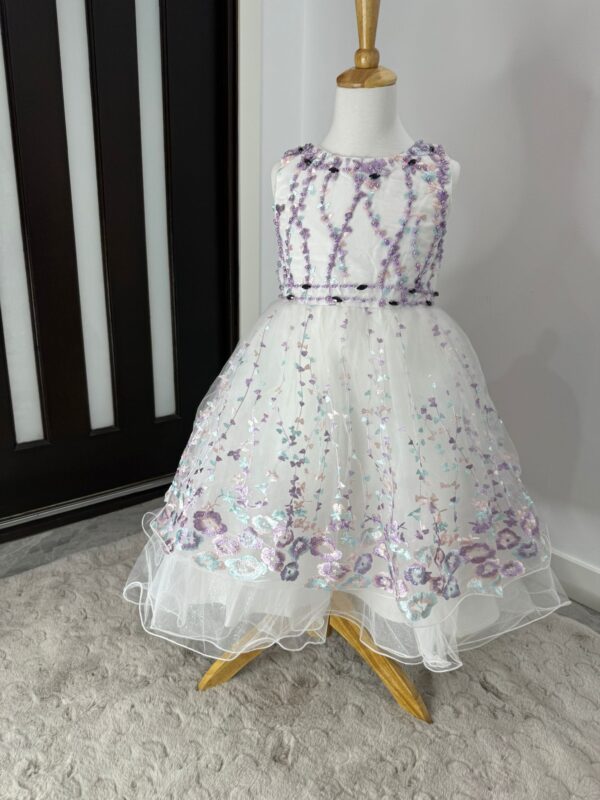 Blossom Garden Embroidered Tulle Dress - Image 9