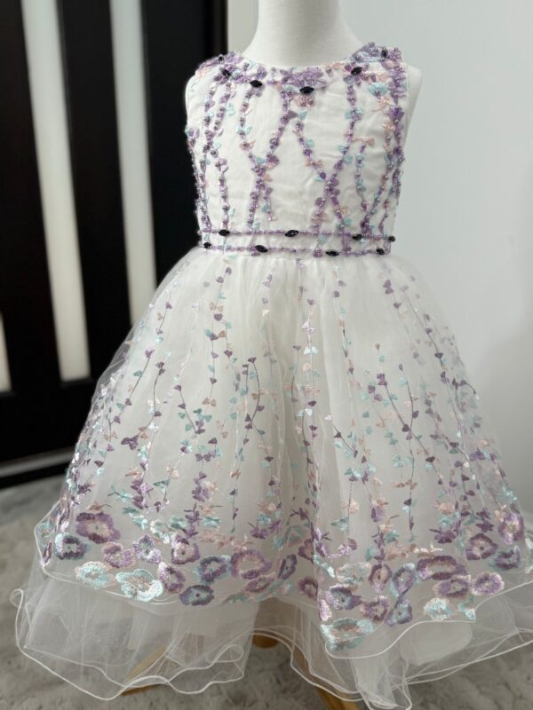 Blossom Garden Embroidered Tulle Dress - Image 11