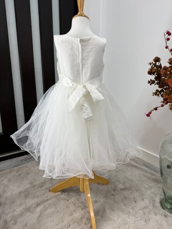 Crystal Belle White Tulle Dress - Image 4