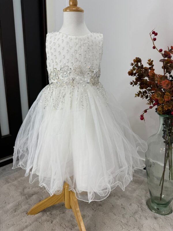 Crystal Belle White Tulle Dress - Image 2