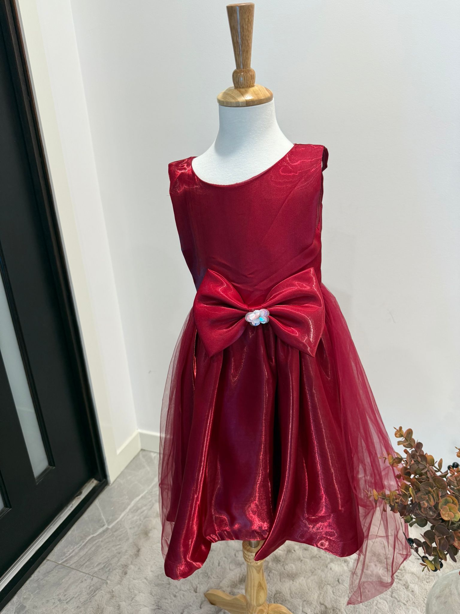 Twinkle Bloom Shimmer Bow Dress - Image 4