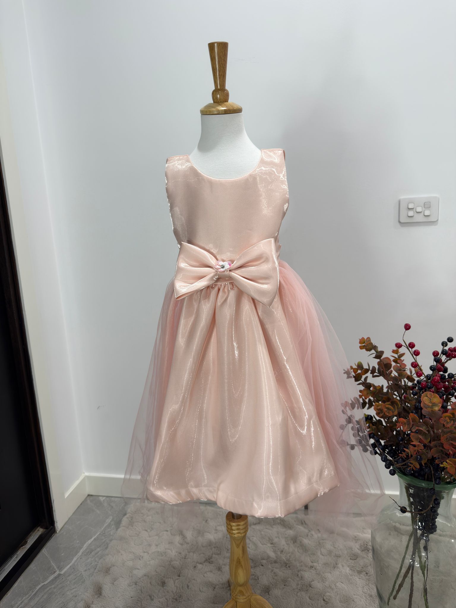 Twinkle Bloom Shimmer Bow Dress - Image 8