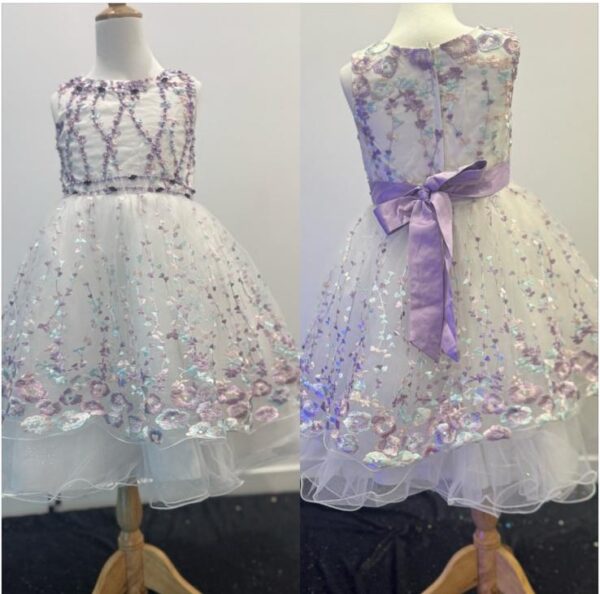Blossom Garden Embroidered Tulle Dress - Image 15