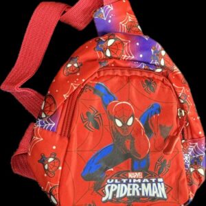 Marvel Spider-Man Kids Mini Backpack – Red Cartoon School Bag with Web Design & Adjustable Strap
