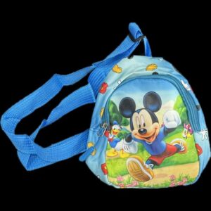 Mickey Mouse Mini Backpack for Kids – Cute Blue Cartoon Bag with Adjustable Straps