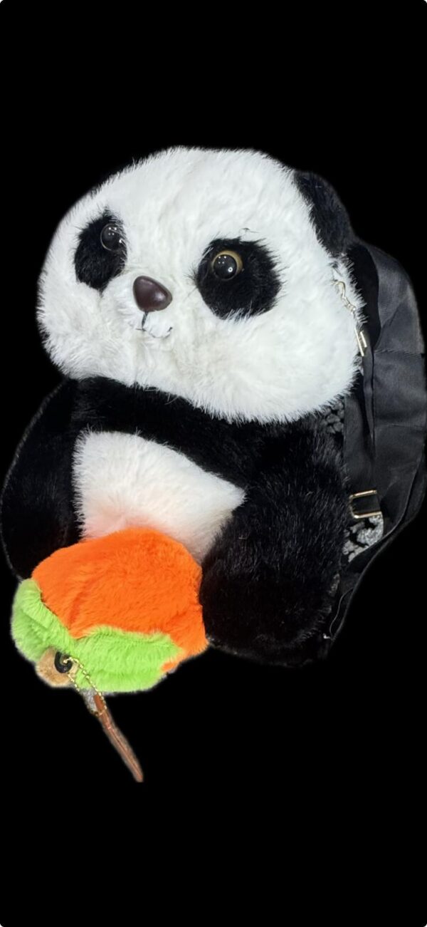 Cute Panda Plush Backpack for Kids – Soft Animal Toy Bag - Image 4