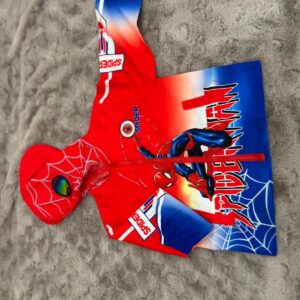 Spider-Man Inspired Boys Hooded Jacket – Red & Blue